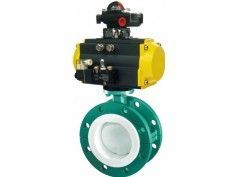 氣動法蘭式軟密封蝶閥