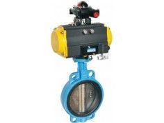 氣動對夾軟密封蝶閥