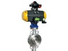 對夾硬密封氣動蝶閥