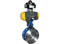 氣動法蘭式硬密封蝶閥