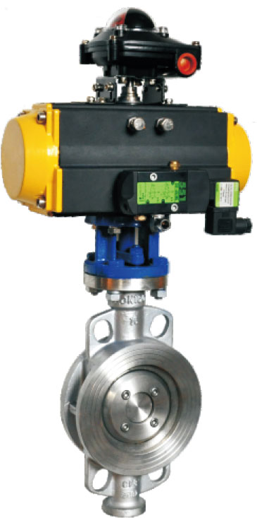 對(duì)夾硬密封氣動(dòng)蝶閥